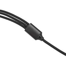 Multi Cavo di Ricarica da USB tipo A a USB-C™ MicroUSB e 8-pin 1m Nero