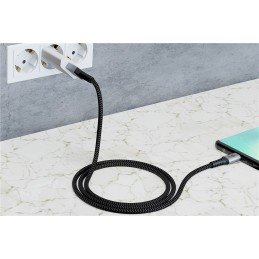 Cavo USB-C™ a USB A Connettori in Metallo e Rivestimento Tessuto 0,5m