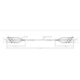 Cavo Fibra Ottica Trunk Multimodale 50/125 4 fibre OM3 LC/LC 30m